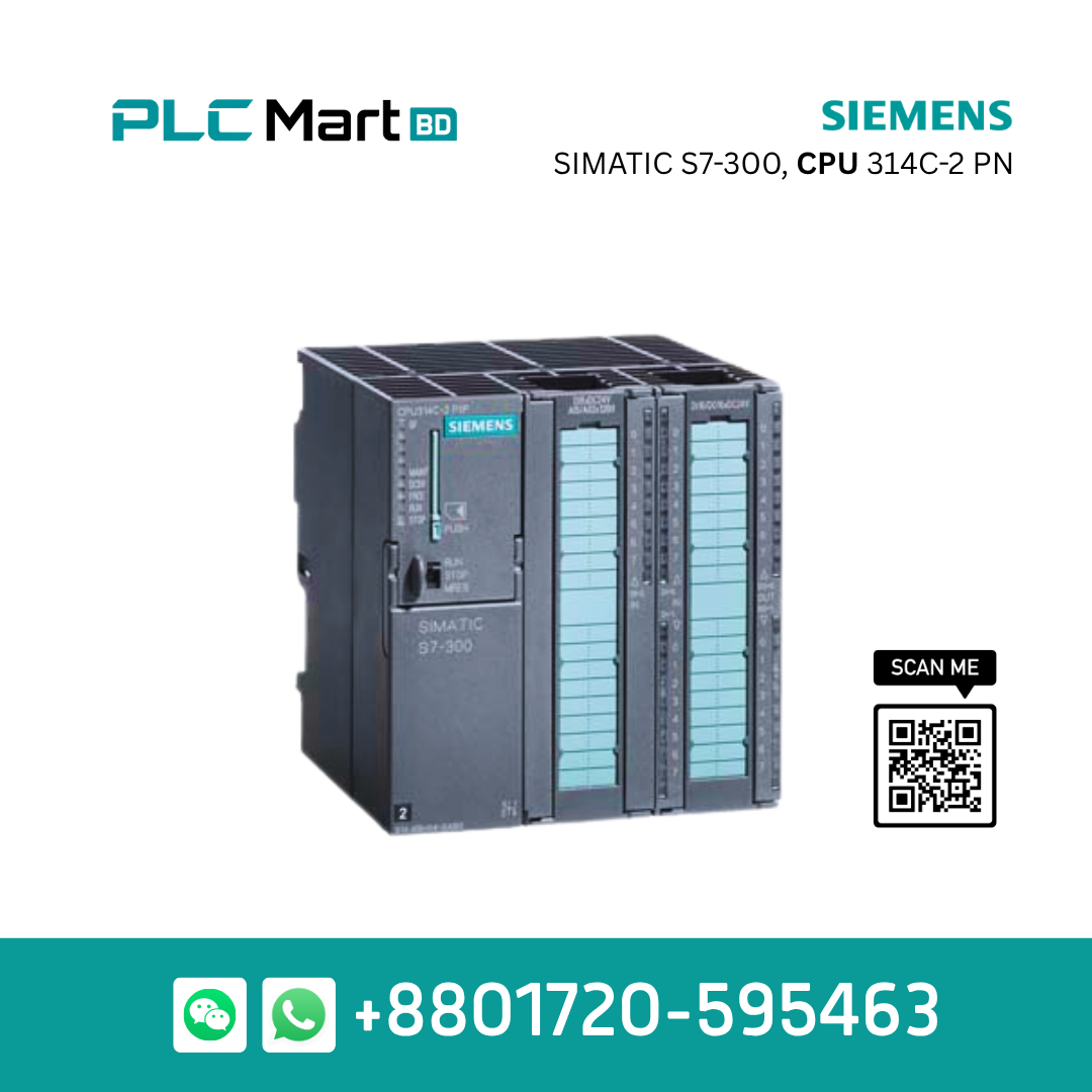 Siemens SIMATIC S7-300 CPU 314C-2 PN/DP Compact PLC – 6ES7314-6EH04-0AB0