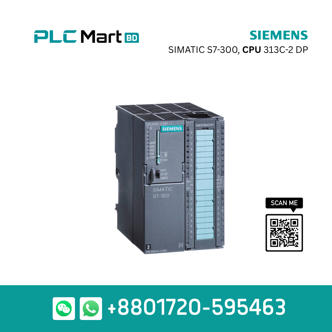 Siemens SIMATIC S7-300 CPU 313C-2 DP Compact PLC – 6ES7313-6CG04-0AB0