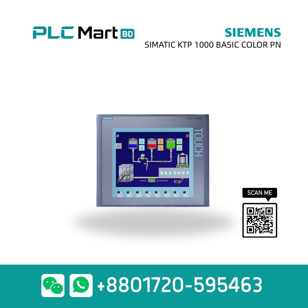 Siemens SIMATIC HMI KTP1000 Basic Color PN – 6AV6647-0AF11-3AX0
